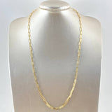 Paperclip Chain 9.65g / 24 in / 4.55mm Yellow Gold 18K