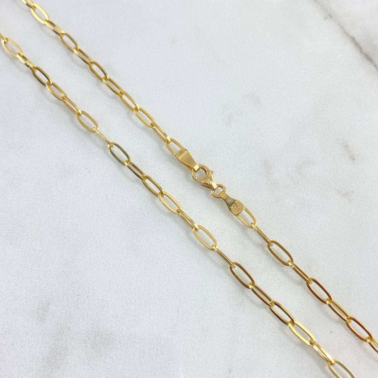 Paperclip Chain 3.9gr / 60cm / 2.8mm Yellow Gold +3 18K