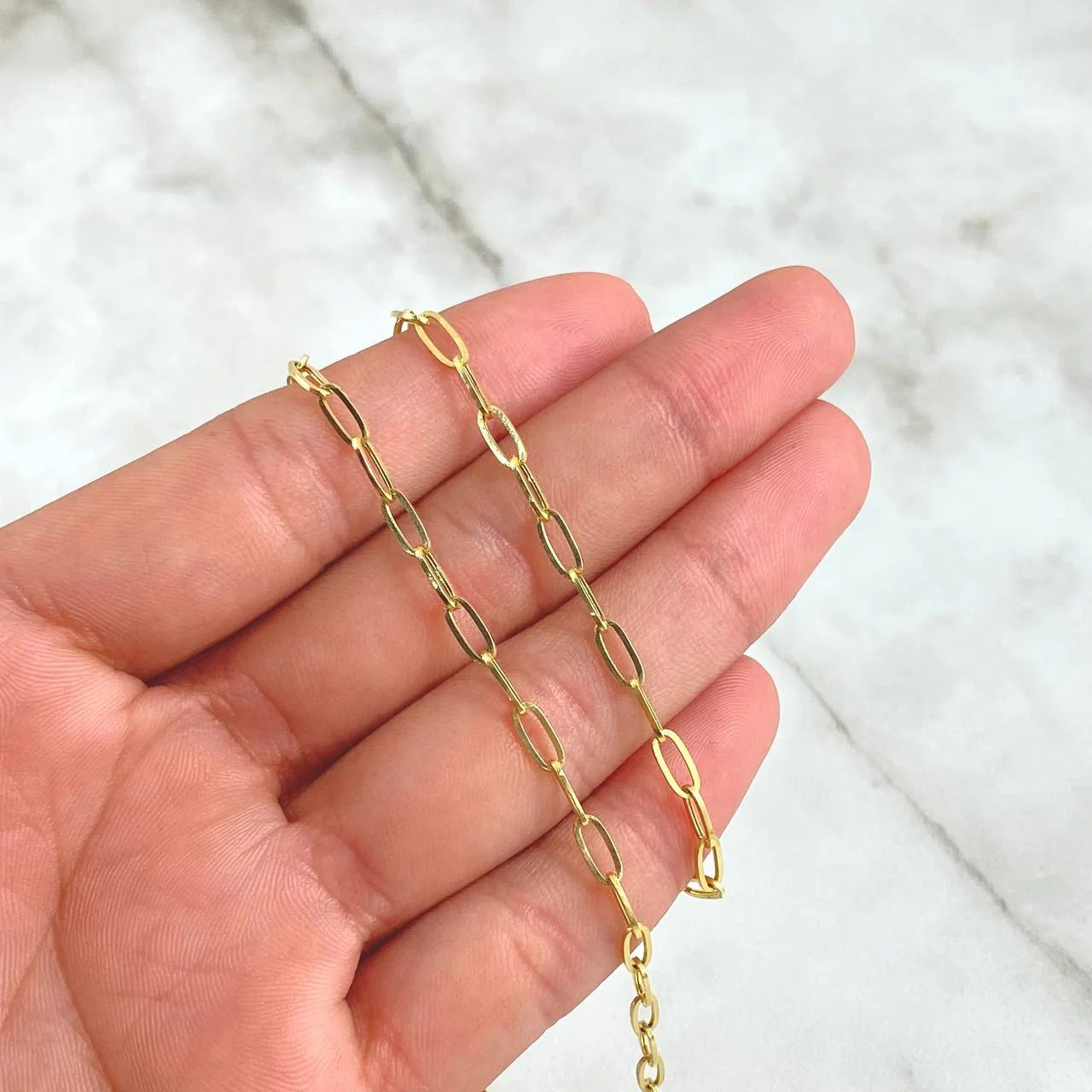 Cadena Cajon 9.7g / 24 in / 4.55mm Oro Amarillo 18K