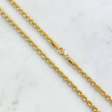 Cadena Lazo 4.25gr / 19 3/4 in / 2.5mm Oro Amarillo +3 18K