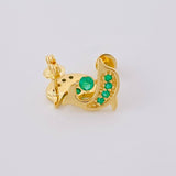 Topos Delfin Esmeraldas 31Pts 2.8 g / in / 10.7 mm Oro Amarillo 18K