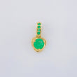 Dije Nila Esmeraldas 35Pts 0.8 g / 1 in Oro Amarillo 18K