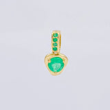 Dije Nila Esmeraldas 35Pts 0.8 g / 1 in Oro Amarillo 18K