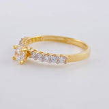 Anillo Organelo Doble Vertebra 1.9 g / T6 1/2 Oro Amarillo 18K