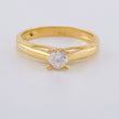Anillo Solitario Lineal Arterial 2.15 g / T7 Oro Amarillo 18K