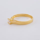 Anillo Solitario Lineal Arterial 2.15 g / T7 Oro Amarillo 18K