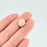 Herraje San Miguel Mate 0.7 g / 1/2 in Oro Amarillo 18K