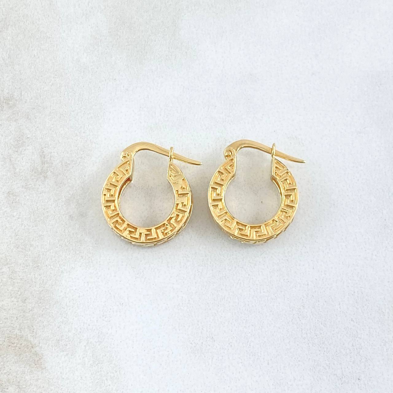 Candongas Tribal 5gr / 1.7cm / Texturizada Oro Amarillo 18K ©