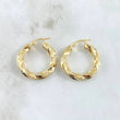 Hoop Earrings Hoop Earrings 4.5gr / 2.8cm / Twisted 18K Yellow Gold ©