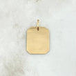 Pendant Rectangular Octagonal Plate 2.15gr / 2cm-3cm / Polished 18K Yellow Gold