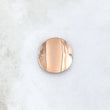 Herraje Placa Circular Curva 1.7gr / 2.3cm / Lisa Oro Rosa 18K