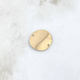 Charm Curved Circular Plate 1.45gr / 2cm / Polished 18K Yellow Gold