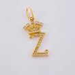 Dije Corona Letra Z 1.6 g / 1 in Oro Amarillo 18K