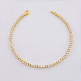 Pulso Tenis Doble Faz 6.9gr / 7 in / 2.9mm Oro Amarillo +4 18K *