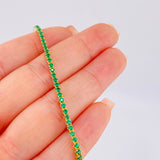 Pulso Tenis Doble Faz 6.9gr / 7 in / 2.9mm Oro Amarillo +4 18K *