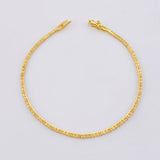 Pulso Tenis Doble Faz 7.65gr / 7 in / 2.9mm Oro Amarillo +4 18K *