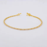 Tennis Bracelet 4g / 6 3/4 in / 1.7mm Yellow Gold 18K
