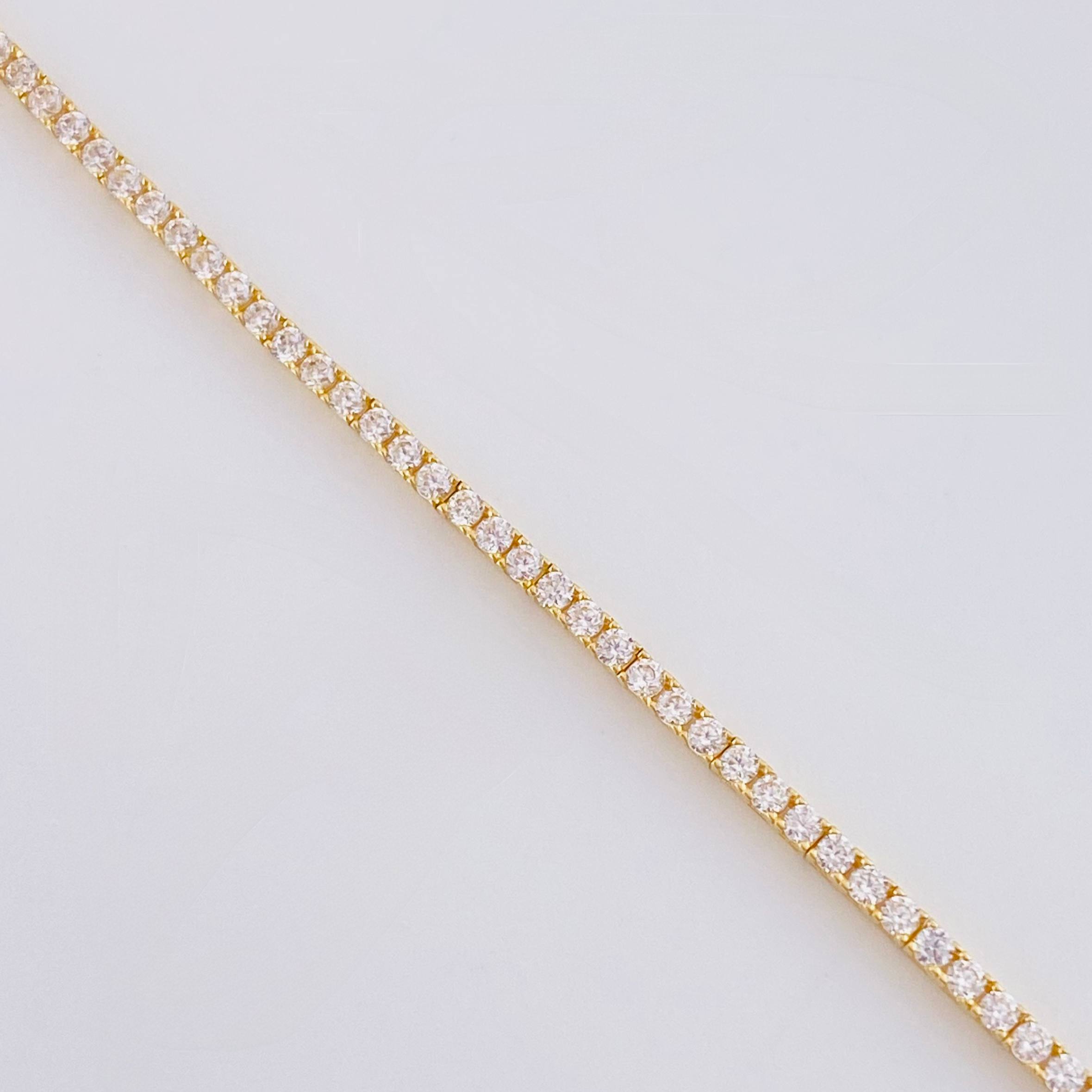 Pulso Tenis Doble Faz 7.65gr / 7 in / 2.9mm Oro Amarillo +4 18K *