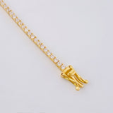 Pulso Tenis Doble Faz 6.9gr / 7 in / 2.9mm Oro Amarillo +4 18K *