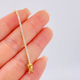 Pulso Tenis 4.15gr / 7 in / 1.6mm Oro Amarillo +4 18K ©