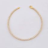 Pulso Tenis Doble Faz 6.85gr / 7 in / 2.9mm Oro Amarillo +4 18K *