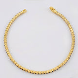 Pulso Tenis Doble Faz 6.85gr / 7 in / 2.9mm Oro Amarillo +4 18K *