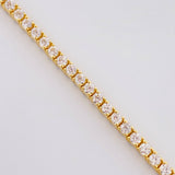 Pulso Tenis Doble Faz 7gr / 7 in / 2.8mm Oro Amarillo +4 18K ©