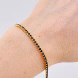 Pulso Tenis Doble Faz 6.85gr / 7 in / 2.9mm Oro Amarillo +4 18K *