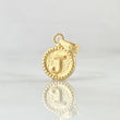 Dije Letra J 0.4gr / 1.5cm-Mate-Bordeado Oro Amarillo 18K ©