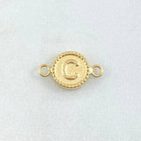 Charm Letter C 0.4gr / 0.6in / 18K Gold Border *