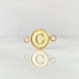 Charm Letter C 0.4gr / 0.6in / 18K Gold Border *