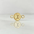 Charm Letter I 0.55gr / 0.7in / Bordered 18K Gold *