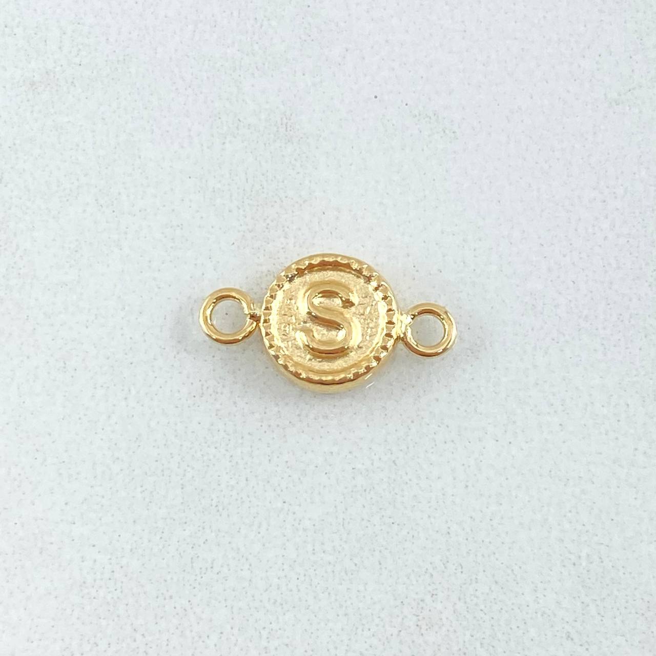 Herraje Letra S 0.6gr / 1.7cm / Oro 18K