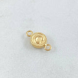 Charm Letter C 0.45gr / 0.6in / Bordered Circle 18K Gold ©