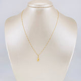 Set Venetian Chain + Angel Pendant / 1g / 16 in 18K Yellow Gold