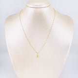 Venetian Chain Set + Heart Pendant / 1g / 16 in Yellow Gold 18K