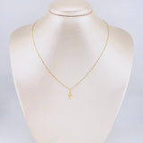 Venetian Chain + Cross Pendant / 1g / 16 in Yellow Gold 18K