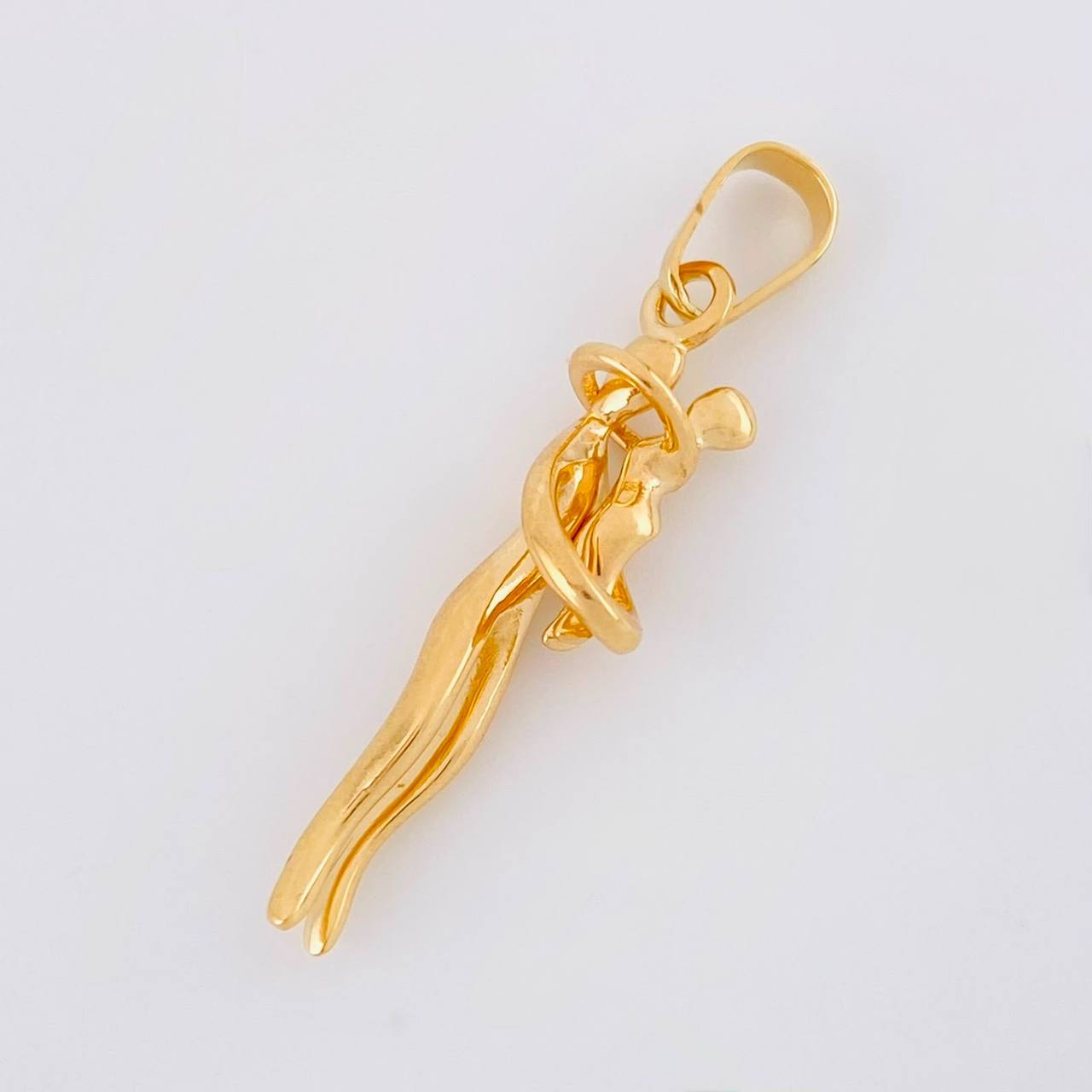 Pendant Mother and Child 2.65g / 1 1/2 in 18K Yellow Gold