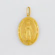 Dije Medalla Virgen Milagrosa 3.1g / 1 1/2 in Oro Amarillo 18K