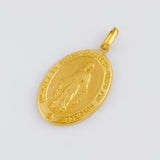 Dije Medalla Virgen Milagrosa 3.1g / 1 1/2 in Oro Amarillo 18K