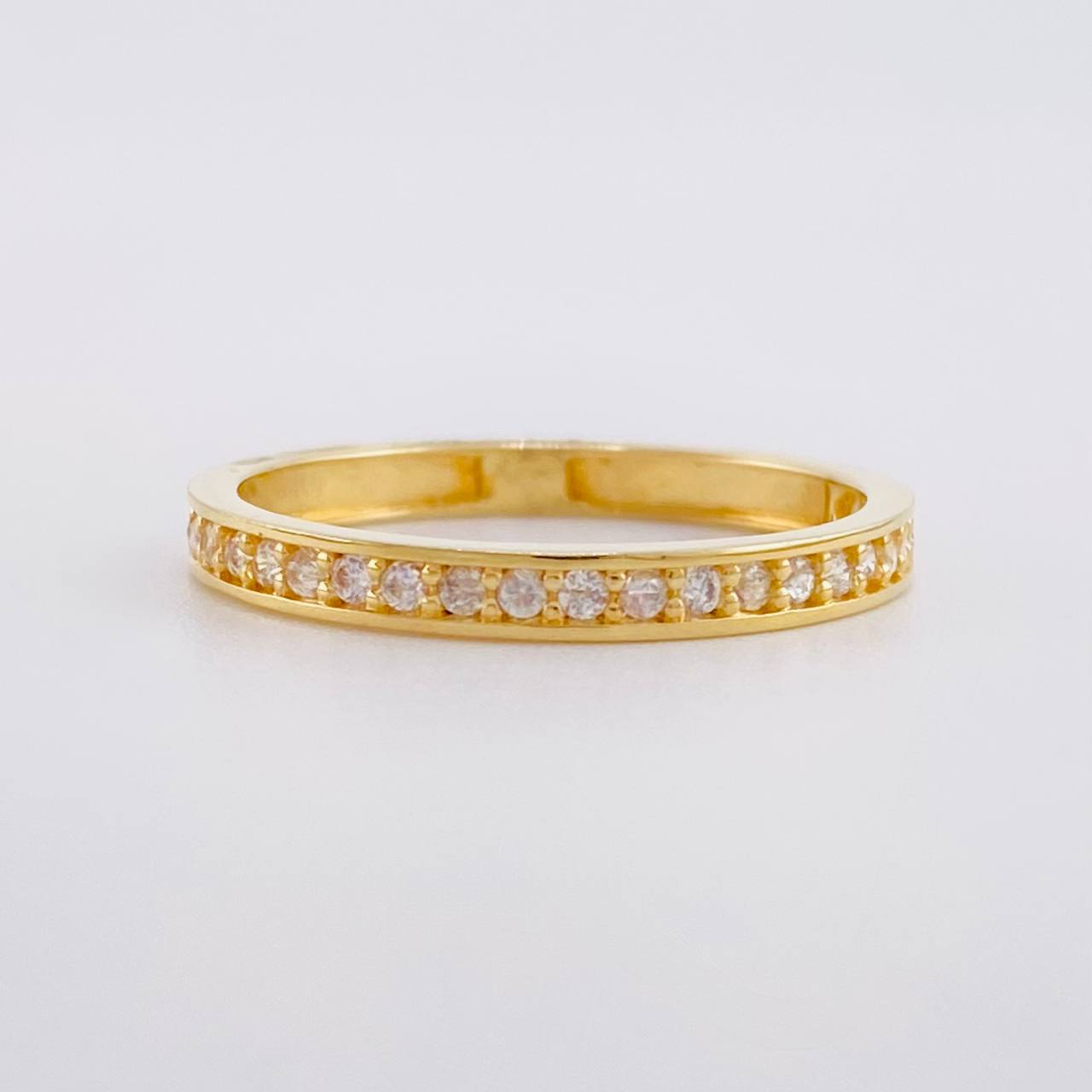 Anillo Carril Tupido 1.6g / T6 1/2 Oro Amarillo 18K