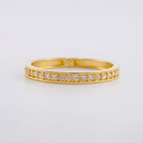 Anillo Carril Tupido 1.6g / T6 1/2 Oro Amarillo 18K