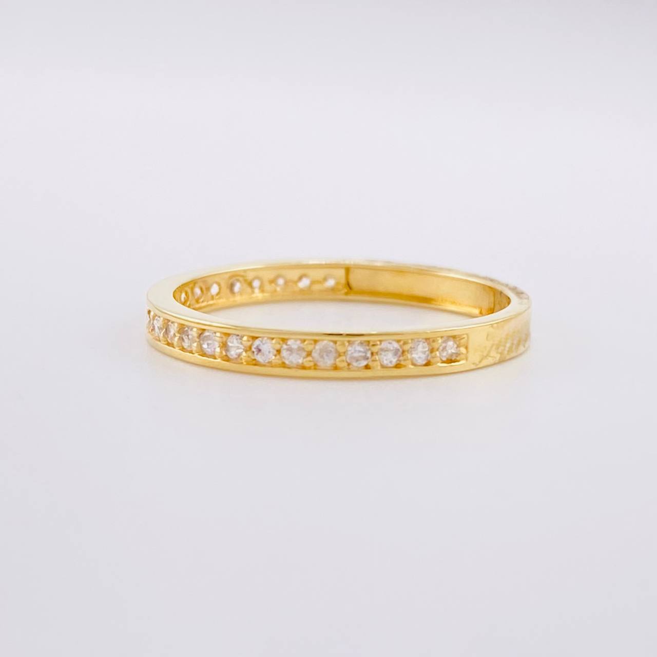 Anillo Carril Tupido 1.6g / T6 1/2 Oro Amarillo 18K