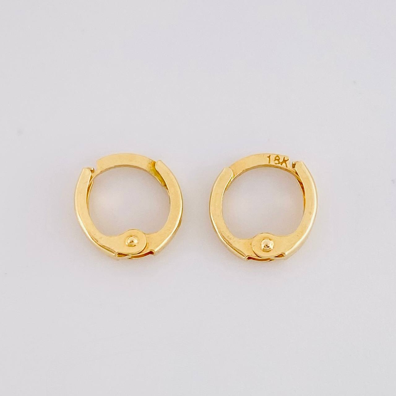 Hoop Earrings Carril 0.6g / 1/4 in 18K Yellow Gold