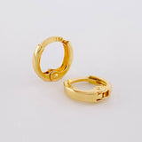 Hoop Earrings Carril 0.6g / 1/4 in 18K Yellow Gold