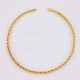 Anklet Bow 3.7g / 10 1/4 in / 3.35mm Yellow Gold 18K