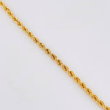 Anklet Bow 3.7g / 10 1/4 in / 3.35mm Yellow Gold 18K