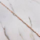 Bracelet Bud 3.4gr / 20.5cm / 3.2mm Polished 18K Rose Gold &