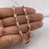 Chain Link 12.4gr / 60cm / 4.6mm Diamond Cut 18K Rose Gold &