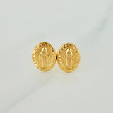 Topos Virgen Milagrosa 0.8gr / 7.5mm Oro Amarillo 18K %